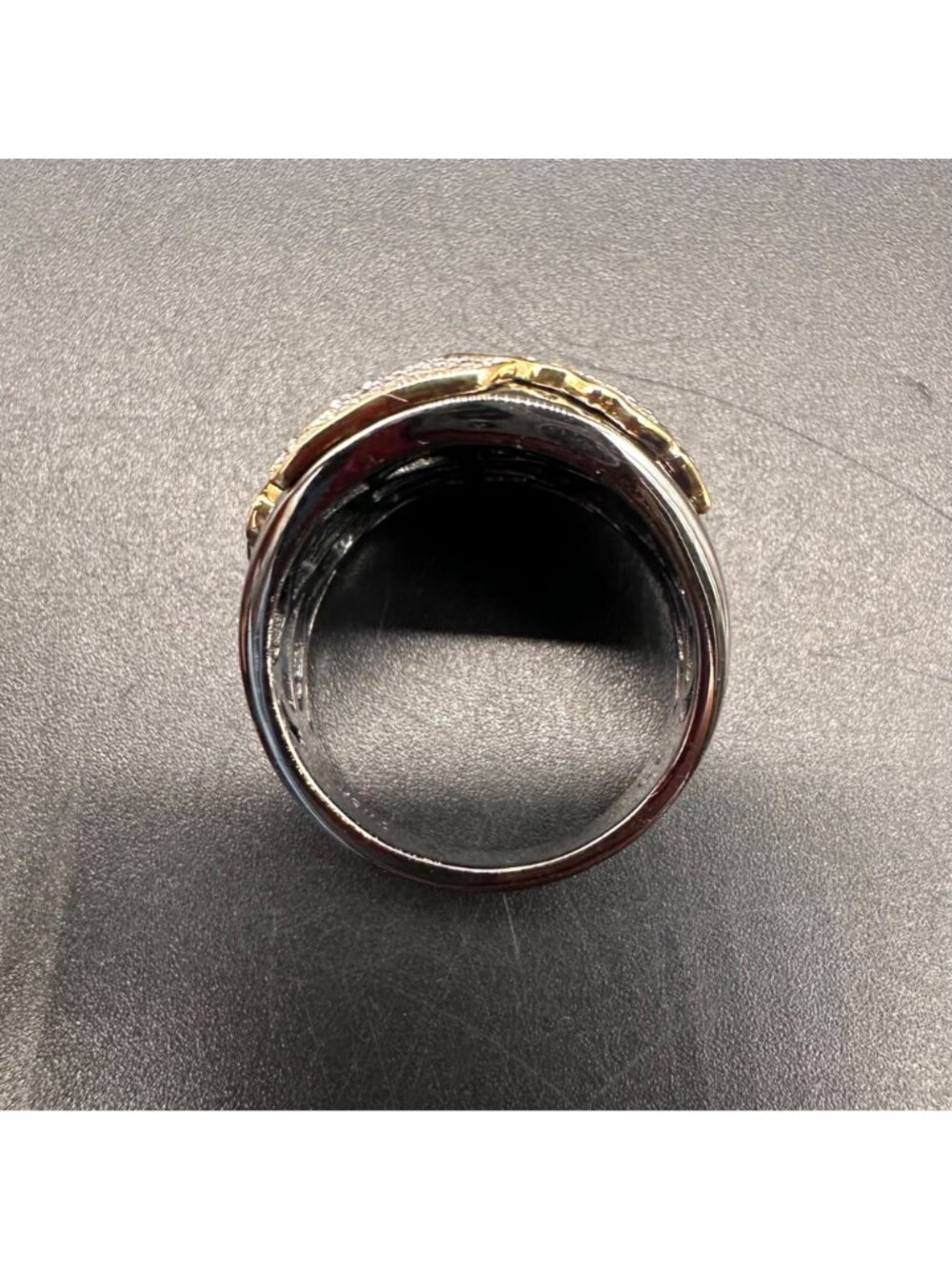 Leaf Botanical Ring Size 8 Sterling Silver Rhodium 18K Gold Vermeil Statement - Picture 5 of 11